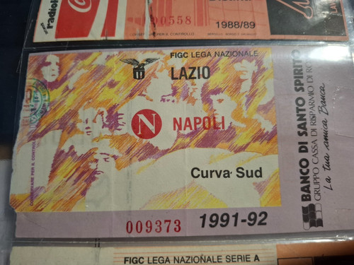Biglietto ticket calcio napoli - biglietto,