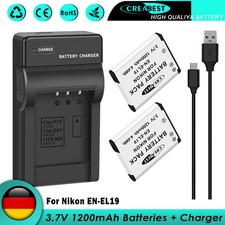 2 batterie EN-EL19 per Nikon