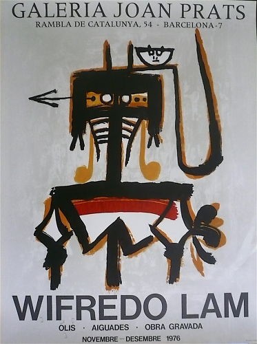 Lam wilfredo affiche originale - lam,
