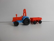 KINDER FERRERO: TRATTORE BLU ARANCIO CON RIMORCHIO SPONDE NORMALI  K92 N. 220