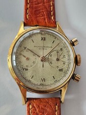 BAUME & MERCIER-CRONOGRAFO-PULSANTI A POMPA-FONDO A VITE-LANDERON 48-RARISSIMO
