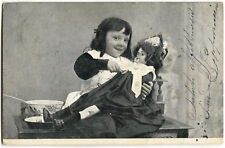 BAMBINI CHILDREN, BIMBA GIOCA CON UNA BAMBOLA, DA SERRACAPRIOLA (FOGGIA), 1903