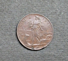 2 centesimi 1916 donna su