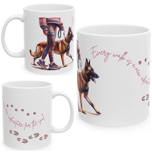 Tazza malinois belga ceramica - belga,