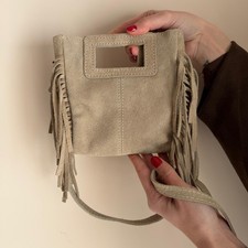 Borsa In Vero Camoscio Con