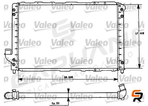 Radiatore valeo per lancia - per,