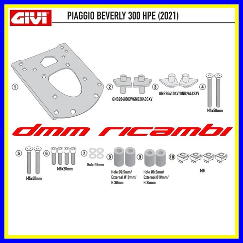 Kit attacco posteriore givi - attacco,