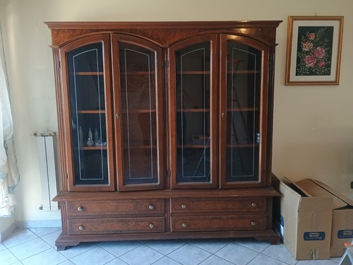 Libreria cristalliera legno - in,