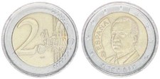 2 Euro Spagna 2001, Variante