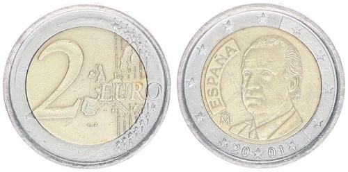 Euro spagna 2001 variante - euro,