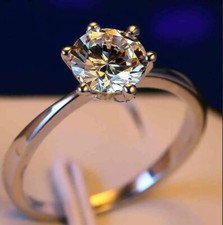 anello solitario placcato