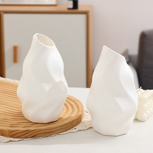 Vaso plastica bianco - vaso, in
