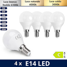 E14 LED 4 LAMPADINE da 3W a