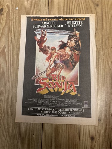 Vintage red sonja movie promo - sonja,