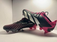 Adidas Predator Edge+ SG Soccer Cleats Size 8.5US | Pink Black Pro Model |