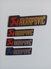 ADESIVO STICKERS AKRAPOVIC  ALTE TEMPERATURE TERMINALE MARMITTA HONDA YAMAHA