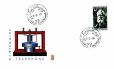 Lussemburgo 1976 A Graham Bell.Telefono,comunicazioni,inventori,persone FDC