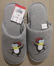 OVS - Pantofole uomo invernali chiuse - Colore grigio - Con pinguino - Numero 42