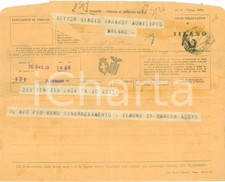 1930 VENEZIA Aimone di SAVOIA ricambia gli auguri *Telegramma