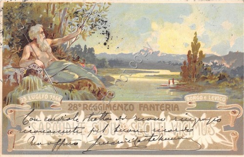 Cartolina reggimentale 28 - reggimentale,