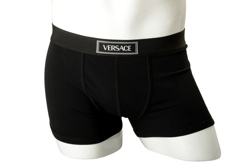 Versace men black logo print - versace,