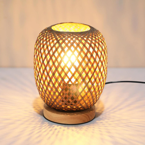 Lampada tavolo bambù - tavolo,