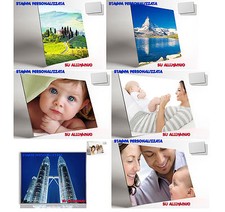 STAMPA SU ALLUMINIO PERSONALIZZATA PERSONALIZZATO QUADRO ARGENTO LOGO FOTO 1245