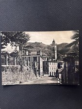 CARTOLINA BORZONASCA - VIA VITTORIO VENETO  - ASILO - VIAGGIATA 1961