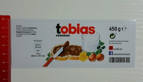 Adesivo sticker vetro nutella - adesivo/sticker:,