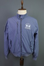 Giacca da pista in nylon blu