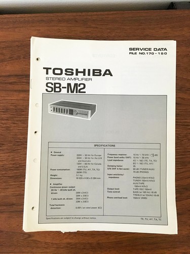 Toshiba amplificatore - toshiba, sb-m2