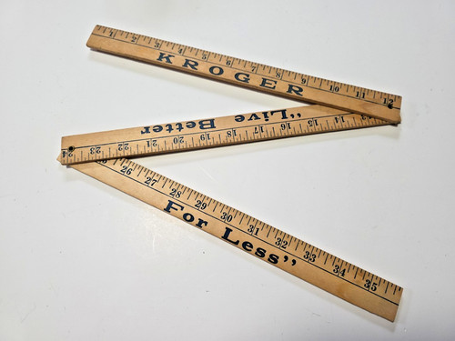 Righello pubblicitario legno