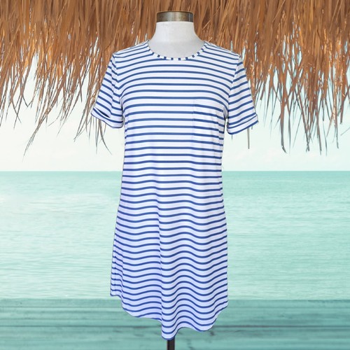 Cabana life shirt blu bianca - t-shirt,
