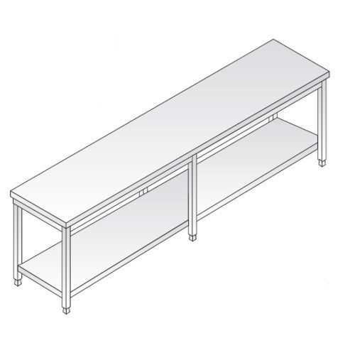 Tavolo 250x100x85 acciaio - , inox