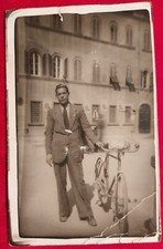 CARTOLINA CICLISMO UOMO CON