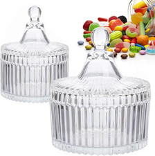 2 Barattoli Trasparenti per