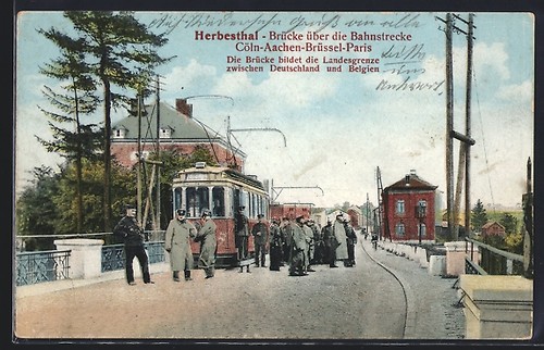 Cpa herbesthal pont über die - cpa,