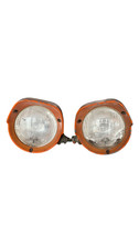 Coppia fanali anteriori Dx e Sx Trattore Fiat Serie Oro 640-605C originali ferro