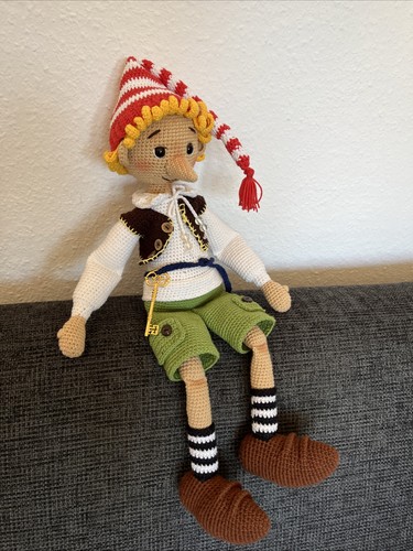 Bambola amigurumi pinocchio - bambola,
