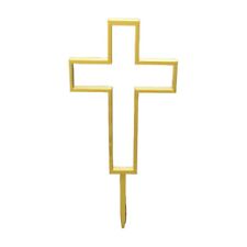 CAKE TOP TOPPER TORTA CROCE SACRAMENTI BATTESIMO CONFESSIONE COMUNIONE CRESIMA