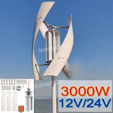 3KW 12V/24V Vertical Helix Generatore per turbina eolica MPPT Hybrid Controller