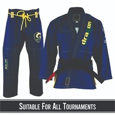 Uniformi Arti Marziali Jiu Jitsu Gi Bjj Blu Navy Gis Kimono Giacca e Pantaloni
