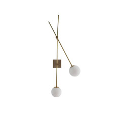 Lampadario a globo 2 luci da