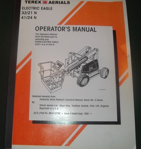 Terex 24 n manuale - 32/21, 41/24