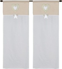 coppia di tendine a vetro da