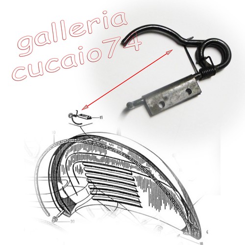 Gancio staffa molla chiusura - gancio,