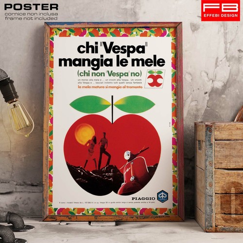 Poster locandina vintage vespa - locandina,