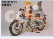 depliant, brochure MOTO DUCATI 860 GT-MAXIMOTO MOTOITALIANE MOTOSPORT-MOTO EPOCA