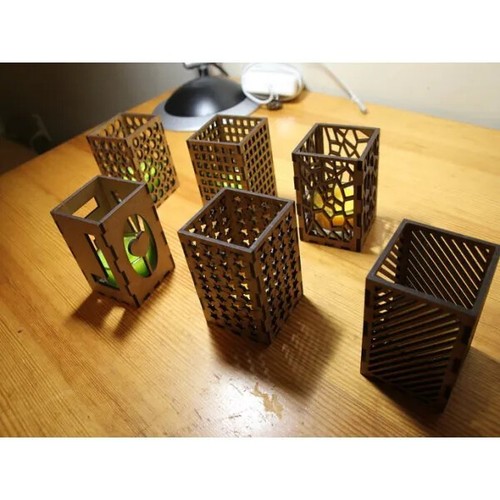 Portacandele tea light taglio
