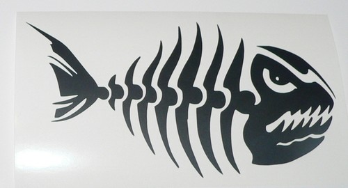 Adesivo pesce scheletro - pesce, fish